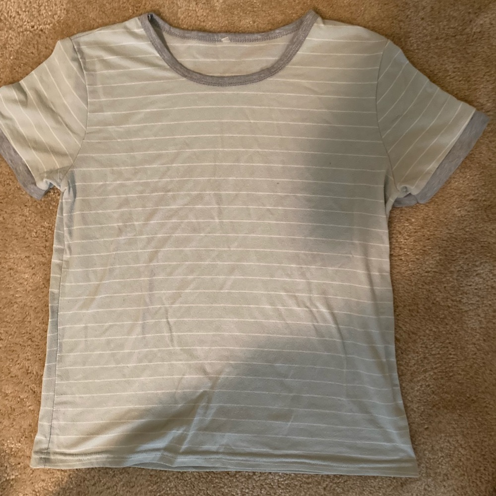 Mint Striped tee